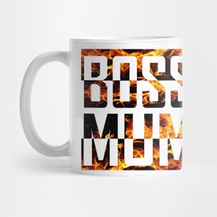 Boss Mum Flames Mug